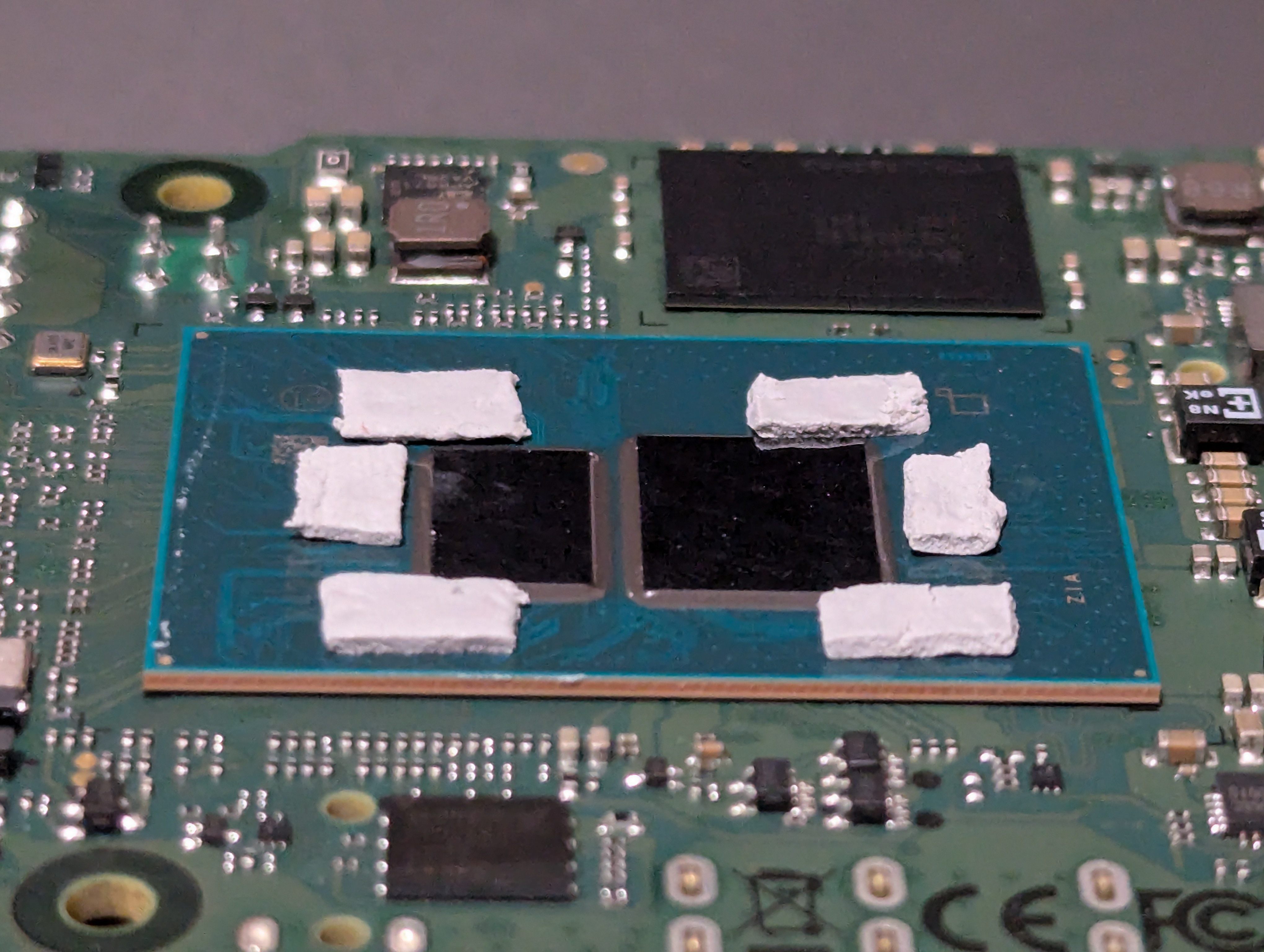 closeup of Thermal Pad "Frame"